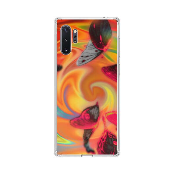 Psychedelic Butterflies Swirl Samsung Galaxy Note10 Plus Case