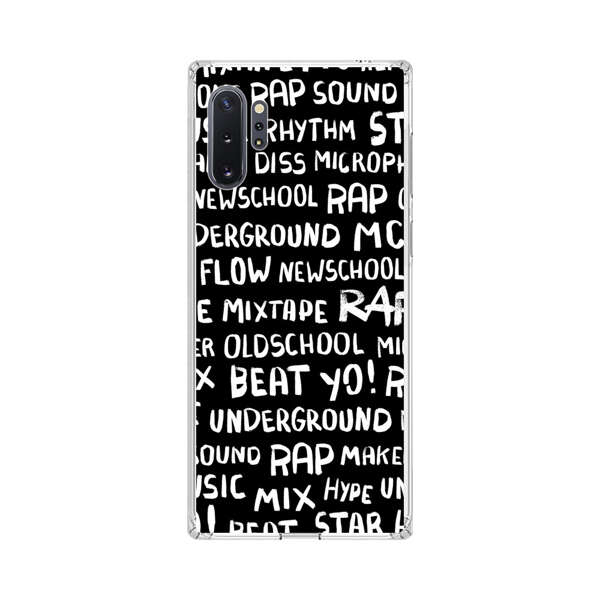 Rap Hip Hop Words Collage Samsung Galaxy Note10 Plus Case