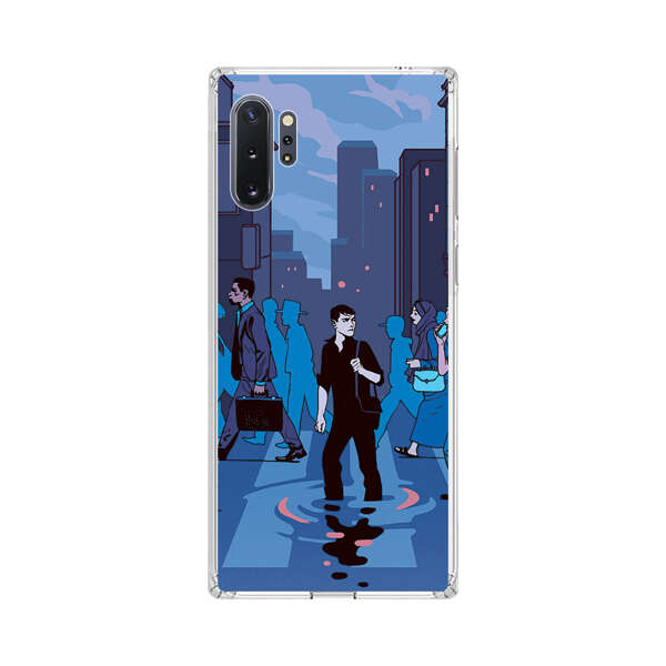Urban Lonely Person Crosswalk Samsung Galaxy Note10 Plus Case