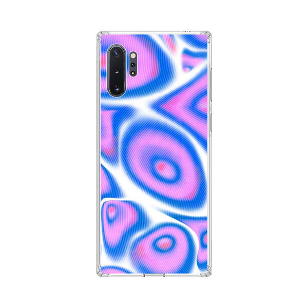 Vibrant Abstract Pink and Blue Swirl Pattern Samsung Galaxy Note10 Plus Case