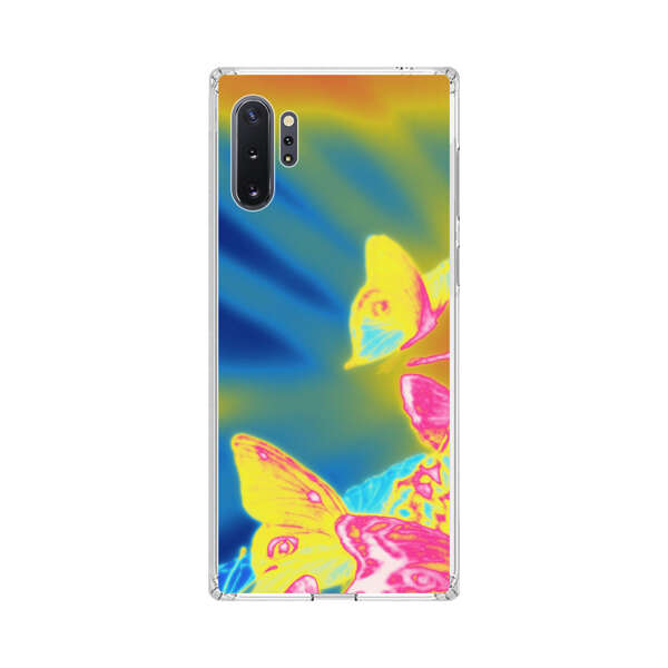 Vibrant Colorful Neon Butterflies Abstract Samsung Galaxy Note10 Plus Case