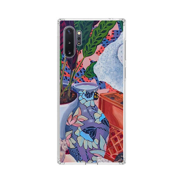Vibrant Still Life with Plants and Vase Samsung Galaxy Note10 Plus Case