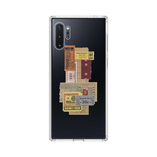 Vintage Admission and Raffle Tickets Collage Samsung Galaxy Note10 Plus Case