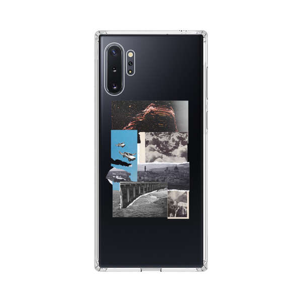Vintage Collage with Aviation, Bridge, and Cityscape Samsung Galaxy Note10 Plus Case