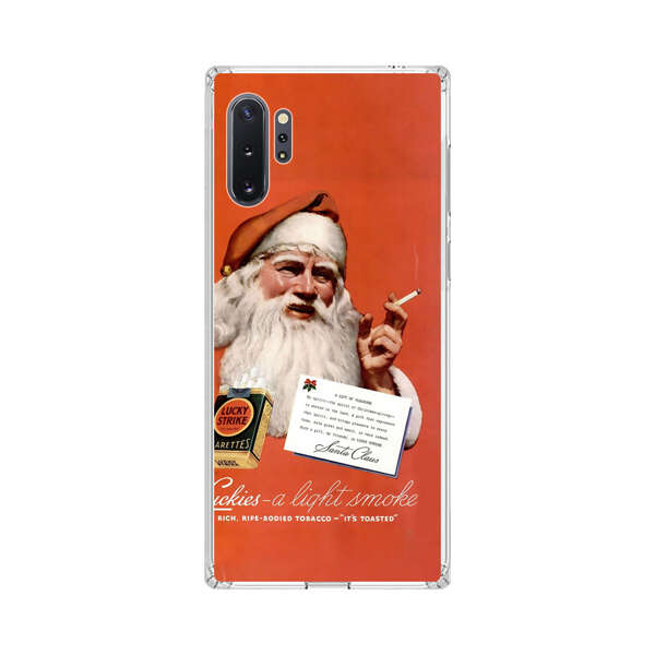 Vintage Santa Claus Smoking Lucky Strike Cigarettes Advertisement Samsung Galaxy Note10 Plus Case