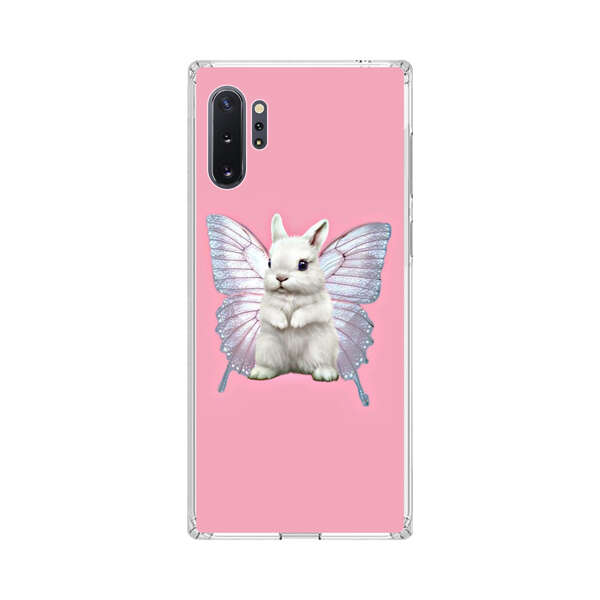 White Bunny with Butterfly Wings Samsung Galaxy Note10 Plus Case