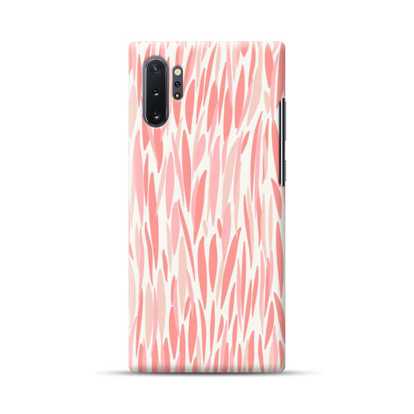 Abstract Coral Wavy Lines Pattern Samsung Galaxy Note10 Plus Hard Case