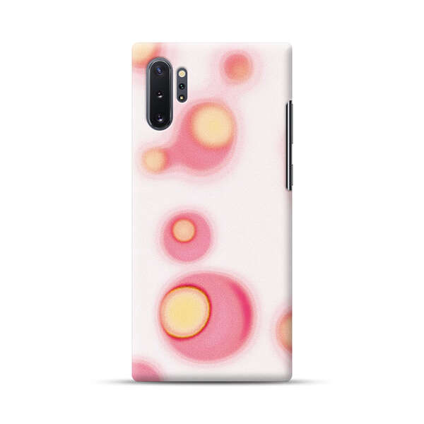 Abstract Pink and Yellow Blobs Samsung Galaxy Note10 Plus Hard Case