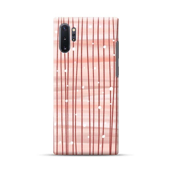 Abstract Vertical Lines Pink Pattern Samsung Galaxy Note10 Plus Hard Case