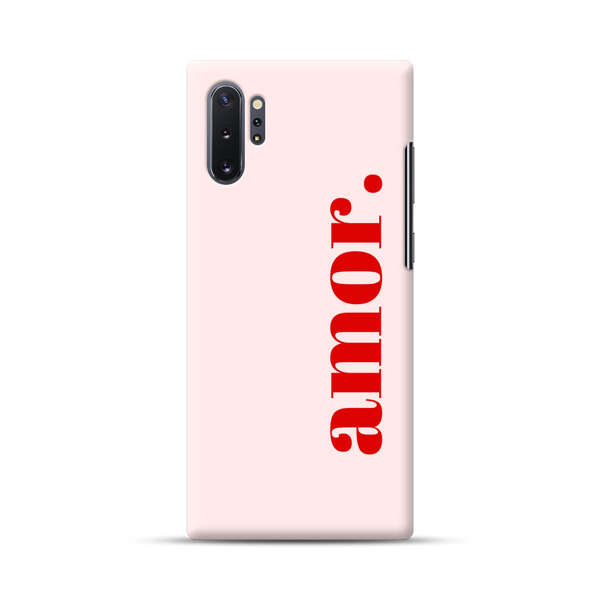 Amor Love Bold Red Text Samsung Galaxy Note10 Plus Hard Case