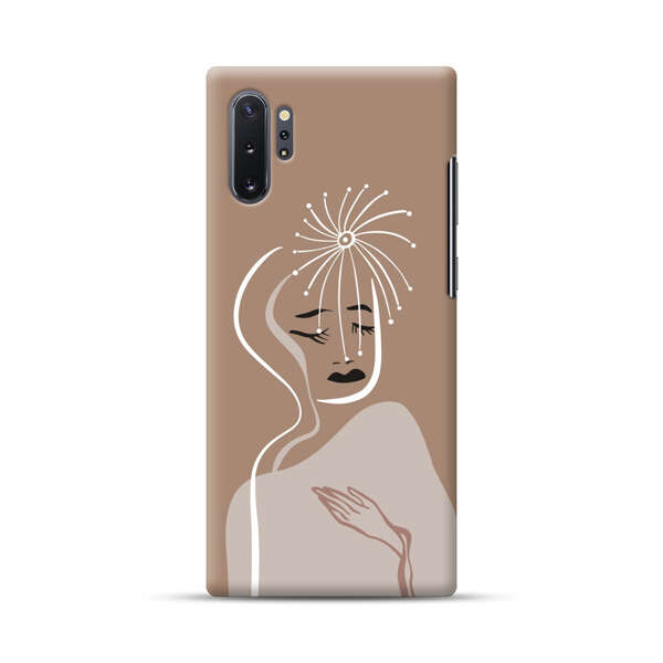 Artistic Abstract Portrait with Serene Face Samsung Galaxy Note10 Plus Hard Case