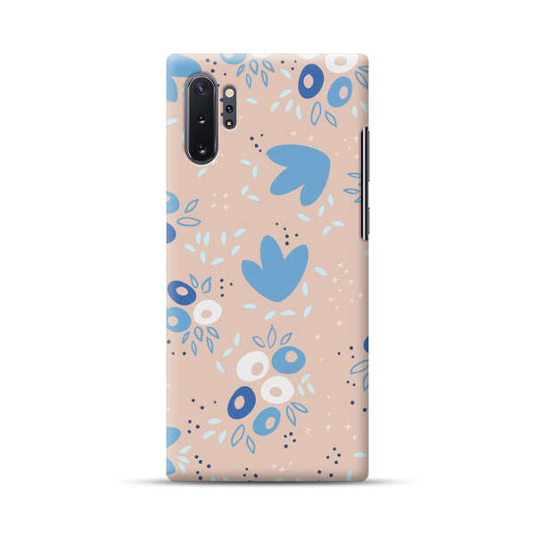 Blue Floral Pattern Samsung Galaxy Note10 Plus Hard Case