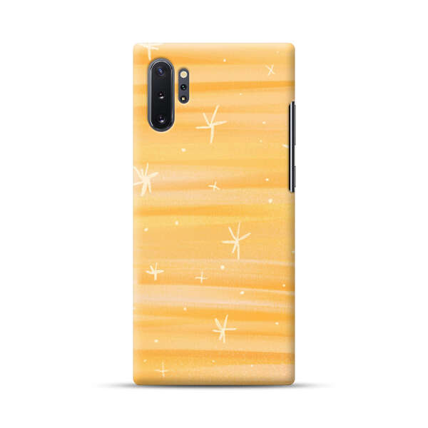 Bright Orange Star Pattern Samsung Galaxy Note10 Plus Hard Case