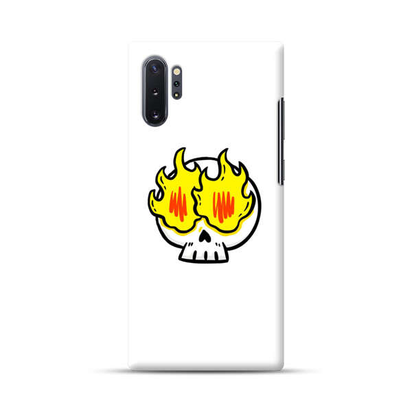 Cartoon Skull with Flames Samsung Galaxy Note10 Plus Hard Case