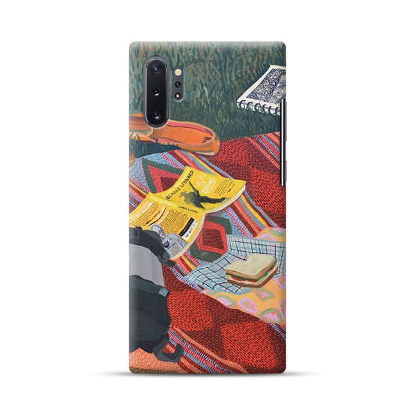 Charming Picnic Scene with Blanket and Food Samsung Galaxy Note10 Plus Hard Case