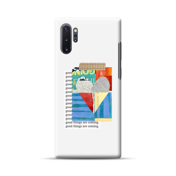 Colorful Abstract Collage with Geometric Shapes Samsung Galaxy Note10 Plus Hard Case