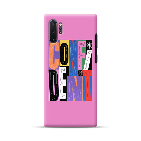 Confident Bold Colorful Typography Samsung Galaxy Note10 Plus Hard Case