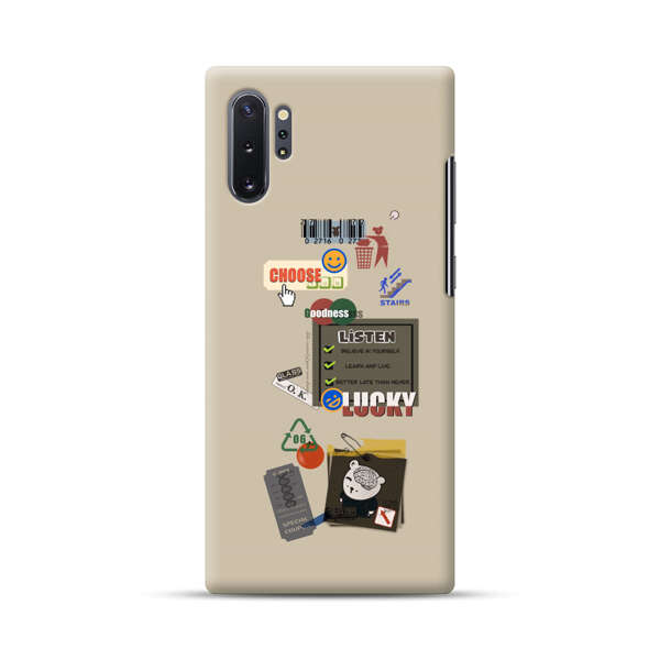 Creative Collage of Motivational Elements Samsung Galaxy Note10 Plus Hard Case