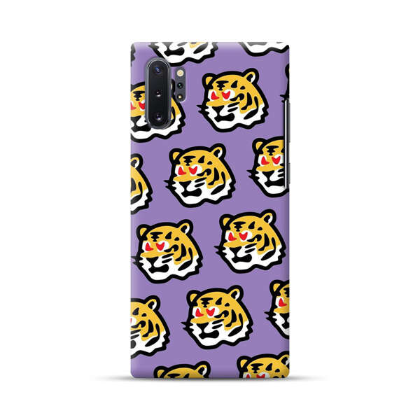 Cute Tiger with Heart Eyes Pattern Samsung Galaxy Note10 Plus Hard Case