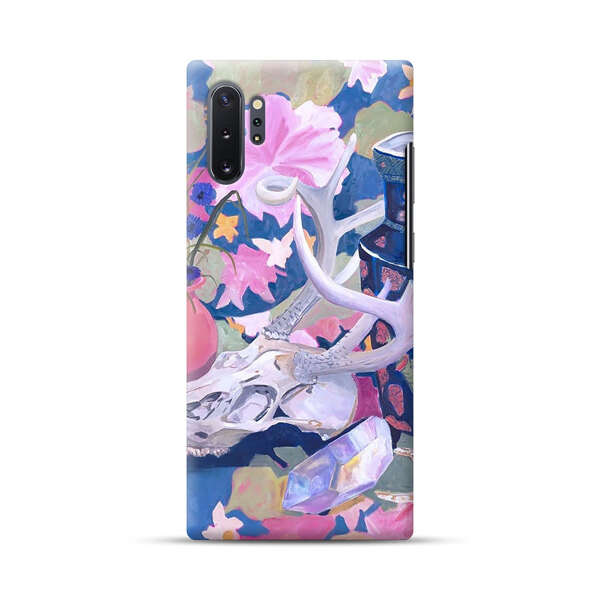 Floral Ornate Vases with Antlers Skull and Crystal Samsung Galaxy Note10 Plus Hard Case