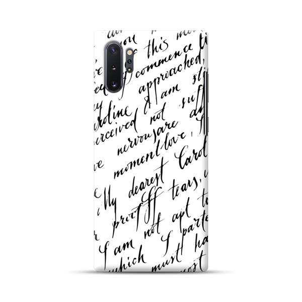 Handwritten Calligraphy Samsung Galaxy Note10 Plus Hard Case