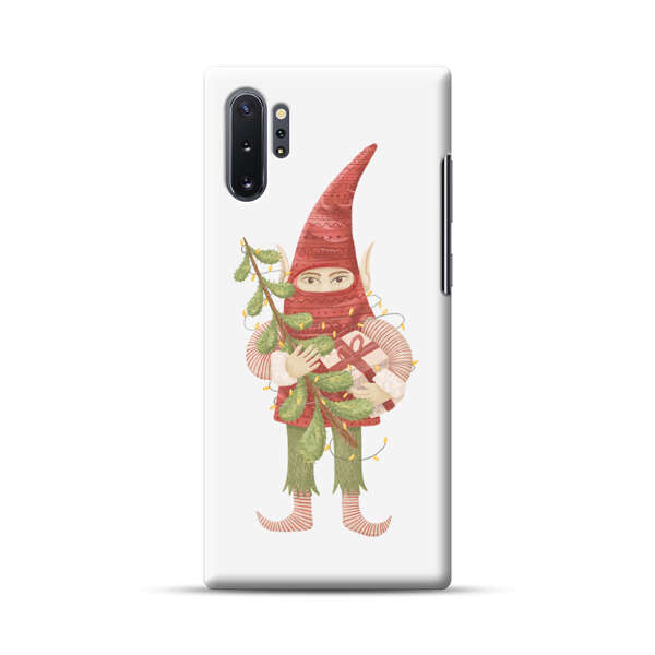 Holiday Gnome with Mistletoe and Gift Samsung Galaxy Note10 Plus Hard Case