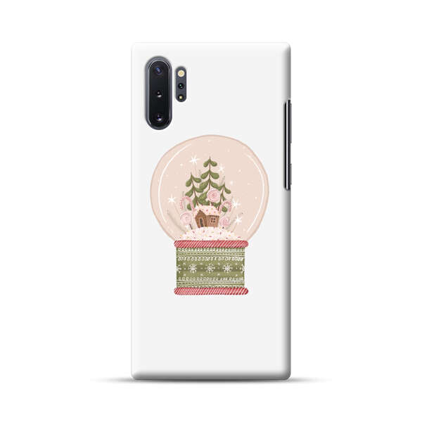 Holiday Snow Globe with Gingerbread House Samsung Galaxy Note10 Plus Hard Case