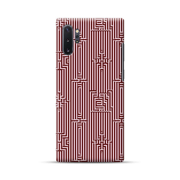 Intricate Geometric Striped Pattern Samsung Galaxy Note10 Plus Hard Case
