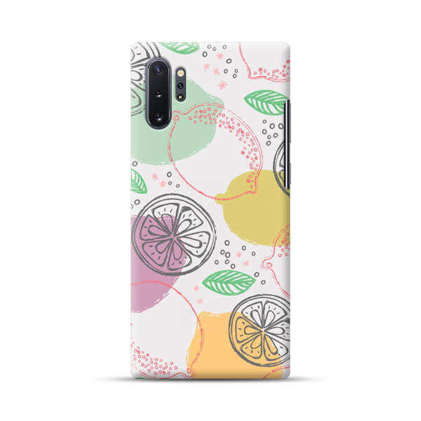 Lemon Colorful Abstract Pattern Samsung Galaxy Note10 Plus Hard Case