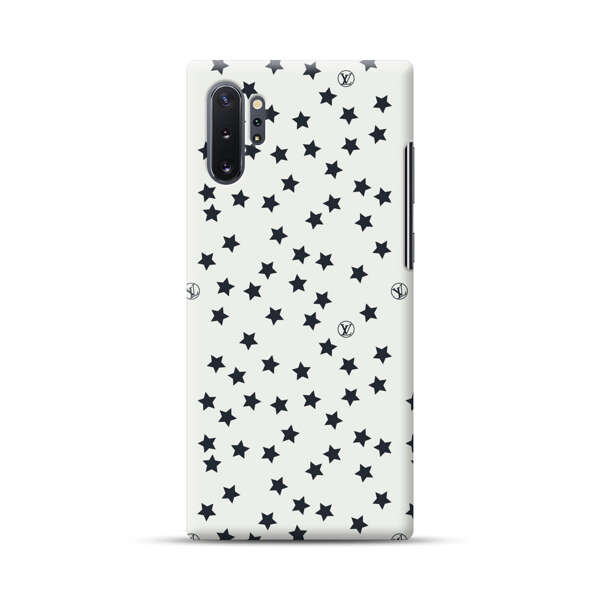 Minimalist Black Stars Pattern Samsung Galaxy Note10 Plus Hard Case