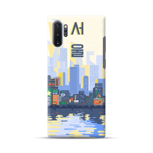 Modern City Skyline Reflection Samsung Galaxy Note10 Plus Hard Case