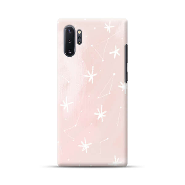 Pink Stars and Constellation Pattern Samsung Galaxy Note10 Plus Hard Case