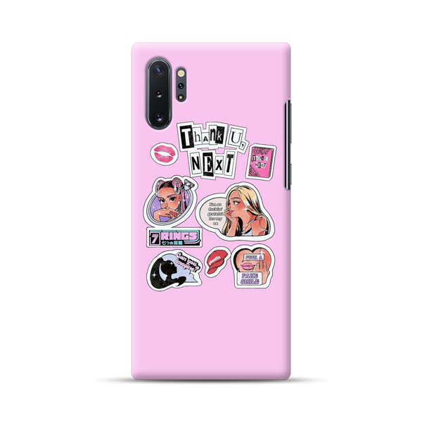 Pop Art Fashion Stickers Samsung Galaxy Note10 Plus Hard Case