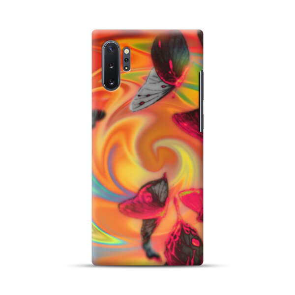 Psychedelic Butterflies Swirl Samsung Galaxy Note10 Plus Hard Case