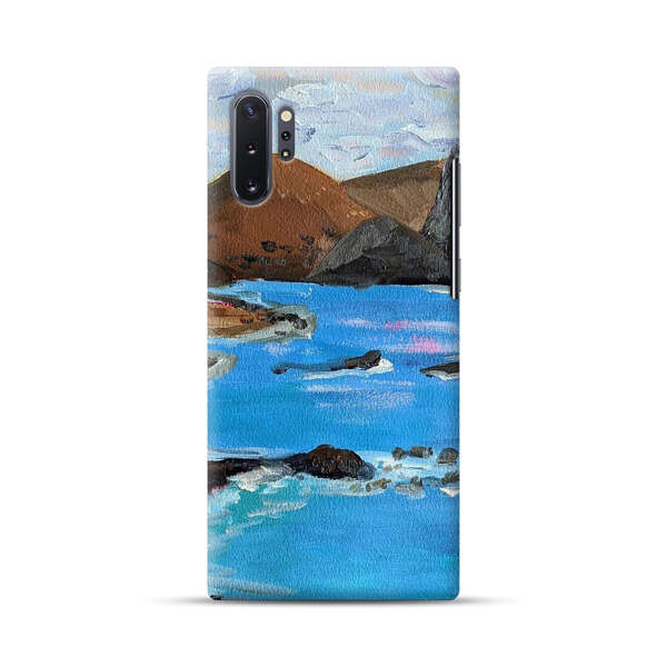 Rocky Coastline Ocean Painting Samsung Galaxy Note10 Plus Hard Case