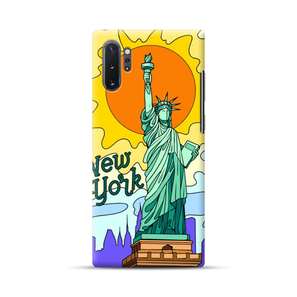Statue of Liberty New York Artistic Sun Samsung Galaxy Note10 Plus Hard Case