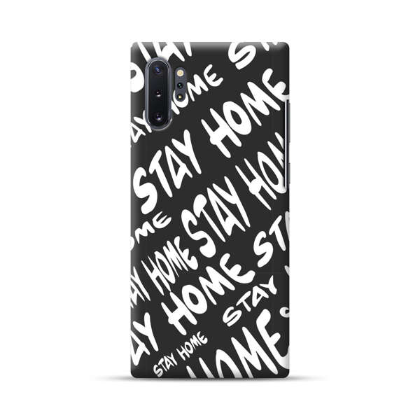 Stay Home Pattern Samsung Galaxy Note10 Plus Hard Case