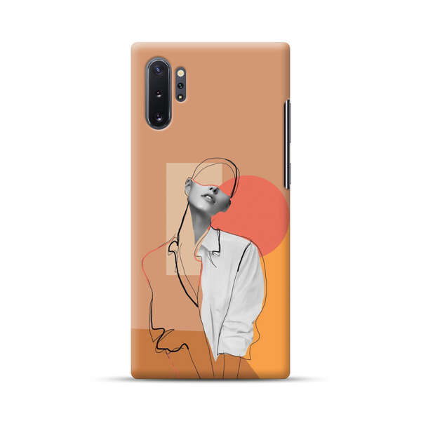 Stylish Abstract Portrait Art Samsung Galaxy Note10 Plus Hard Case