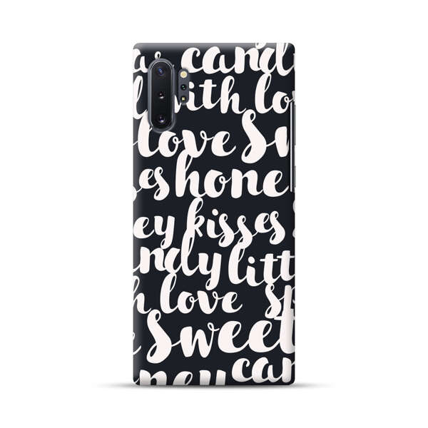 Sweet Honey Kisses Love Sugar Candy Pattern Samsung Galaxy Note10 Plus Hard Case