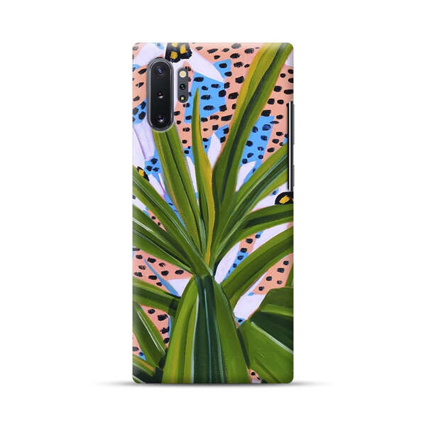 Tropical Leaves Abstract Pattern Samsung Galaxy Note10 Plus Hard Case