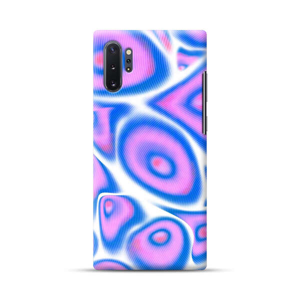 Vibrant Abstract Pink and Blue Swirl Pattern Samsung Galaxy Note10 Plus Hard Case