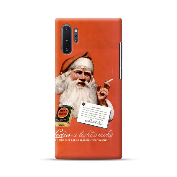 Vintage Santa Claus Smoking Lucky Strike Cigarettes Advertisement Samsung Galaxy Note10 Plus Hard Case