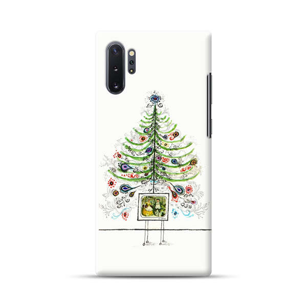 Whimsical Christmas Tree Artistic Design Samsung Galaxy Note10 Plus Hard Case