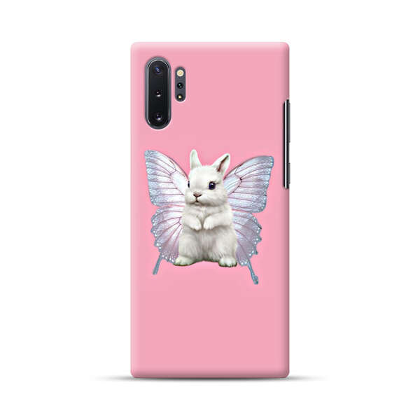 White Bunny with Butterfly Wings Samsung Galaxy Note10 Plus Hard Case