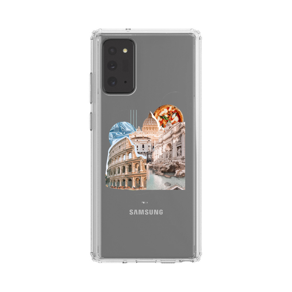 Rome Landmarks with Pizza Samsung Galaxy Note20 (5G) Case