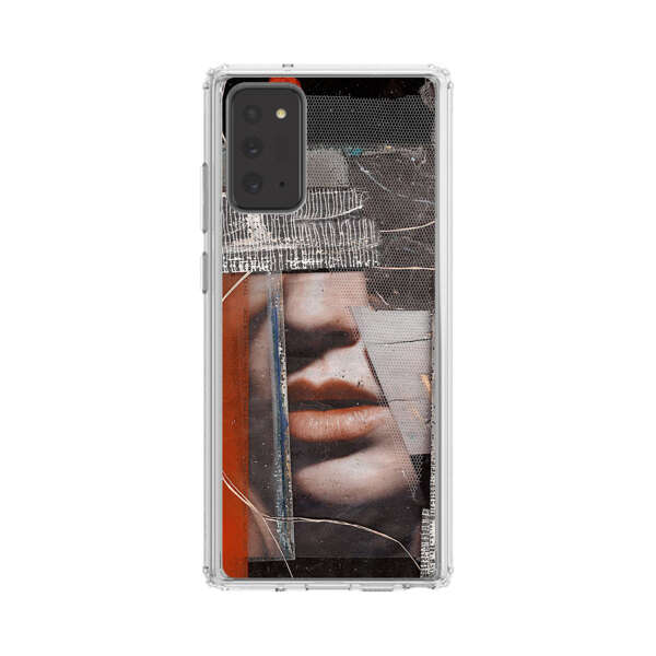 Abstract Collage Close Up Face Samsung Galaxy Note20 (5G) Case