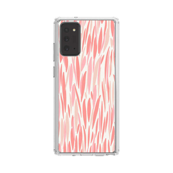 Abstract Coral Wavy Lines Pattern Samsung Galaxy Note20 (5G) Case