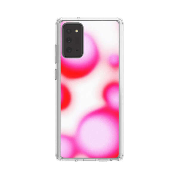 Abstract Pink and Red Blurry Circles Samsung Galaxy Note20 (5G) Case
