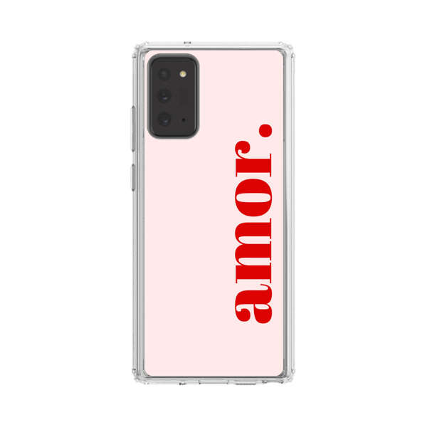 Amor Love Bold Red Text Samsung Galaxy Note20 (5G) Case