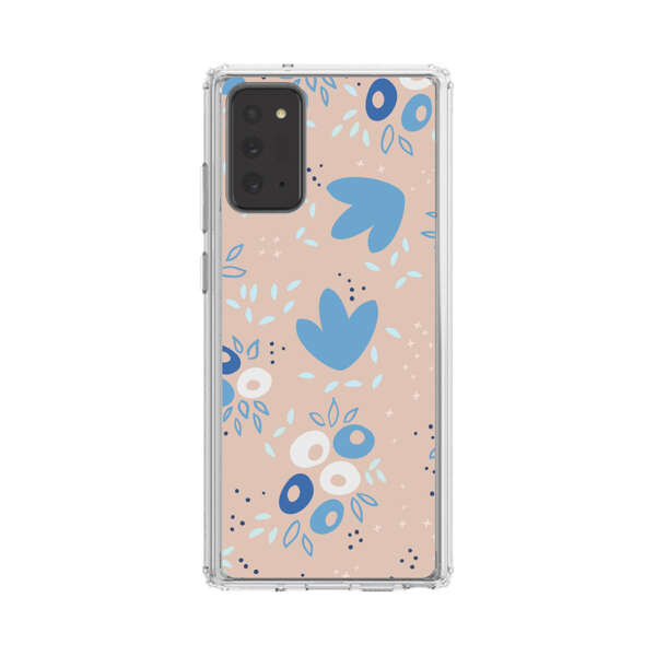 Blue Floral Pattern Samsung Galaxy Note20 (5G) Case